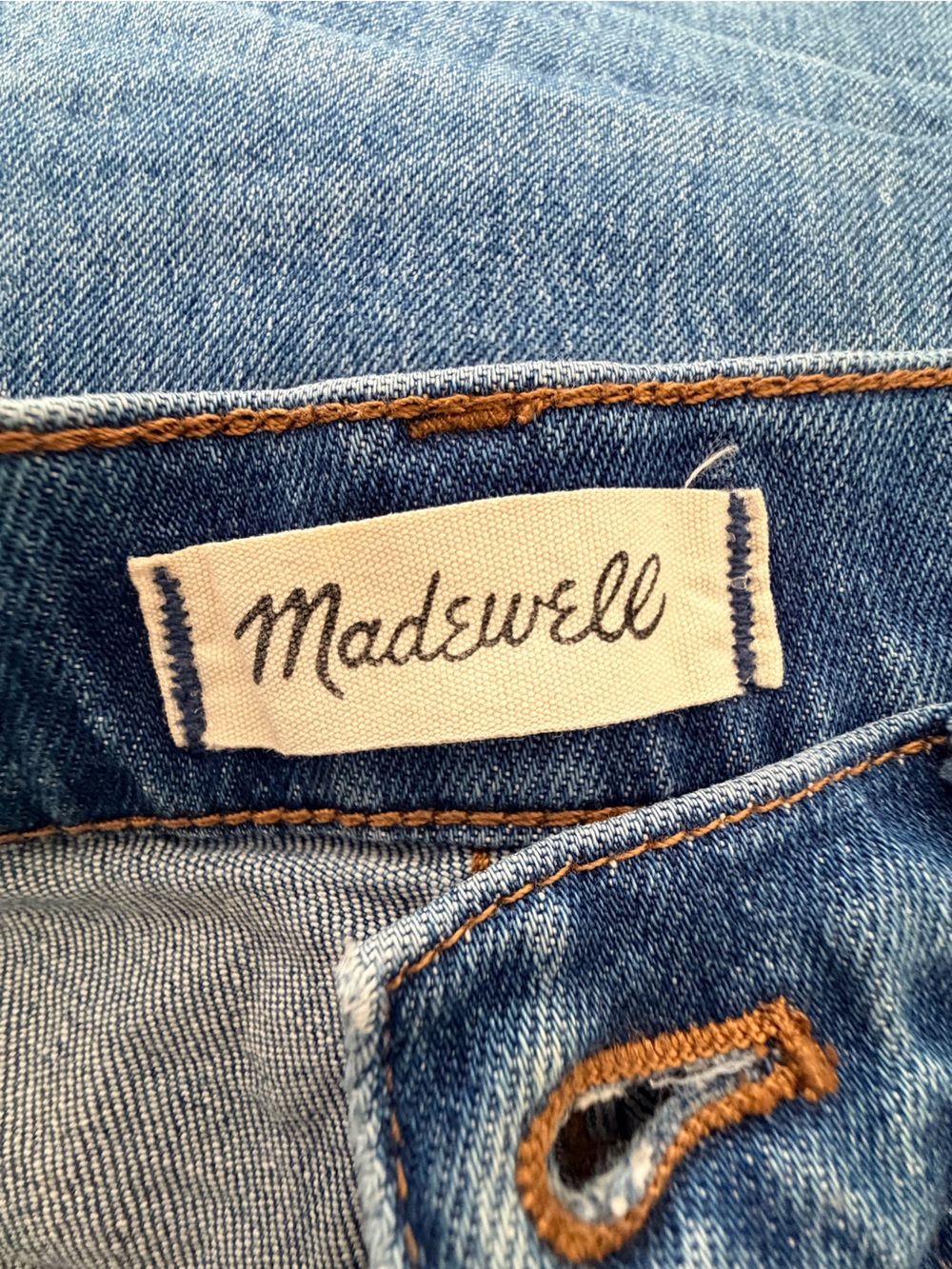 Madewell The Perfect Vintage Jean Women’s Size 23 High Rise Raw Hem Straight - Picture 9 of 12